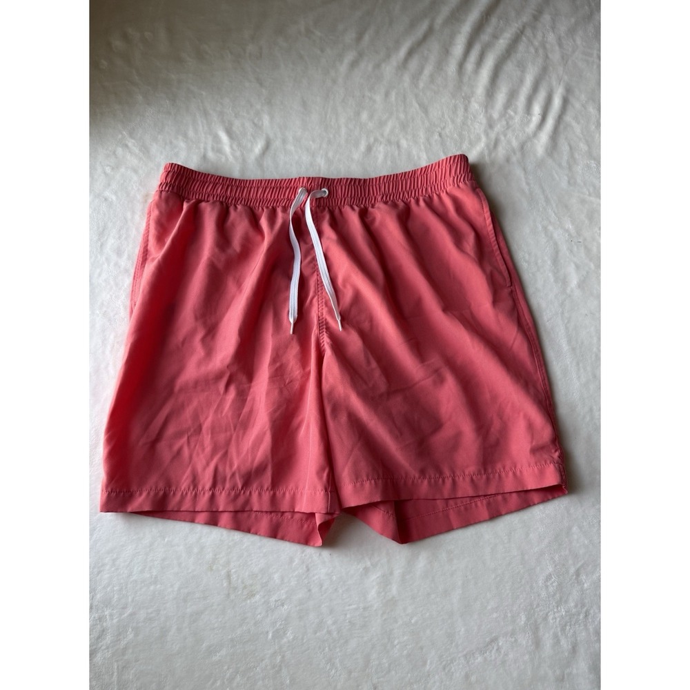 Caribbean Joe Mens Orange Swim Trunks Board Shorts Size XL